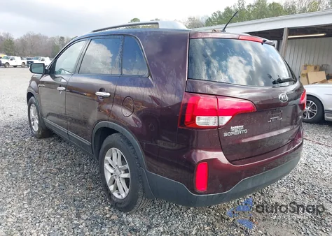 2014 Kia Sorento Lx z USA, uszkodzony, nr VIN 5XYKT4A69EG436924